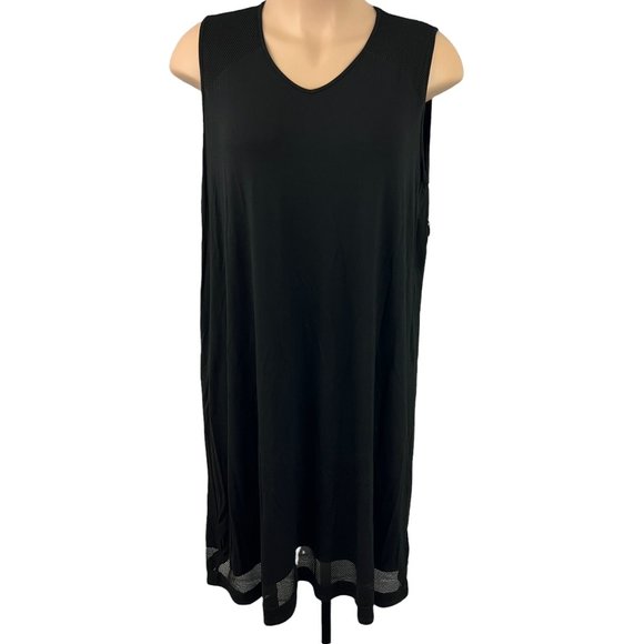 Catherines Black Swim Coverup  Dress 1X - Picture 1 of 8